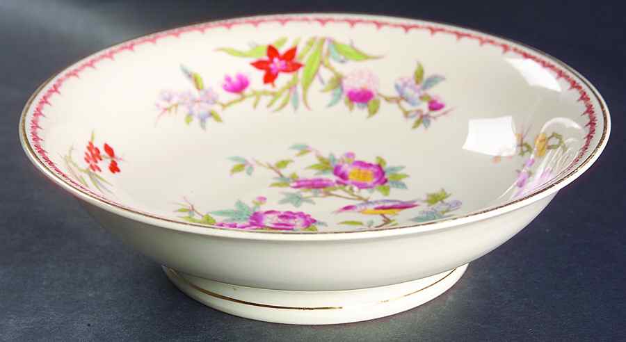 Bombay (Gold Trim) 9" Round Vegetable Bowl by Syracuse-1