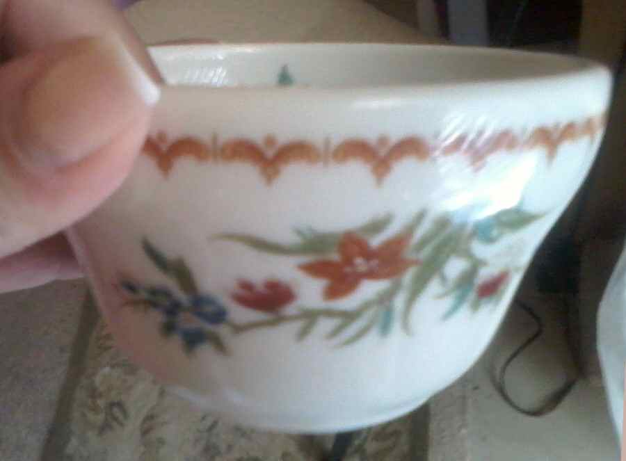 Bombay (Gold Trim) Custard Cup by Syracuse-1