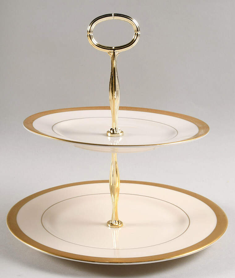 Bracelet 6 5/8"-10"  2 Tiered Serving Tray (Dp, Sp) HC by Syracuse-1