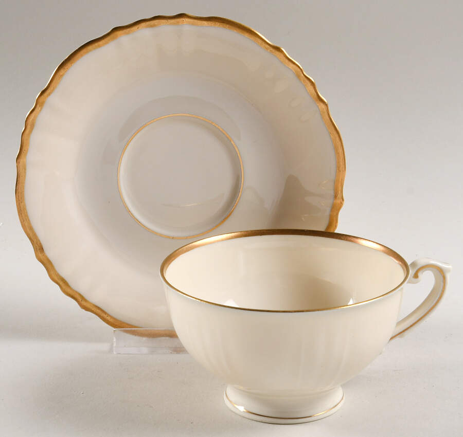 Brantley Footed Cup & Saucer Set by Syracuse-1