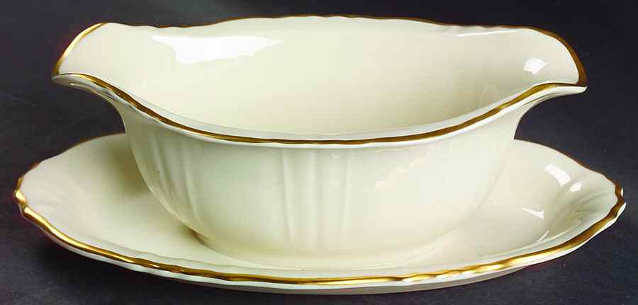 Brantley Gravy Boat with Attached Underplate by Syracuse-1
