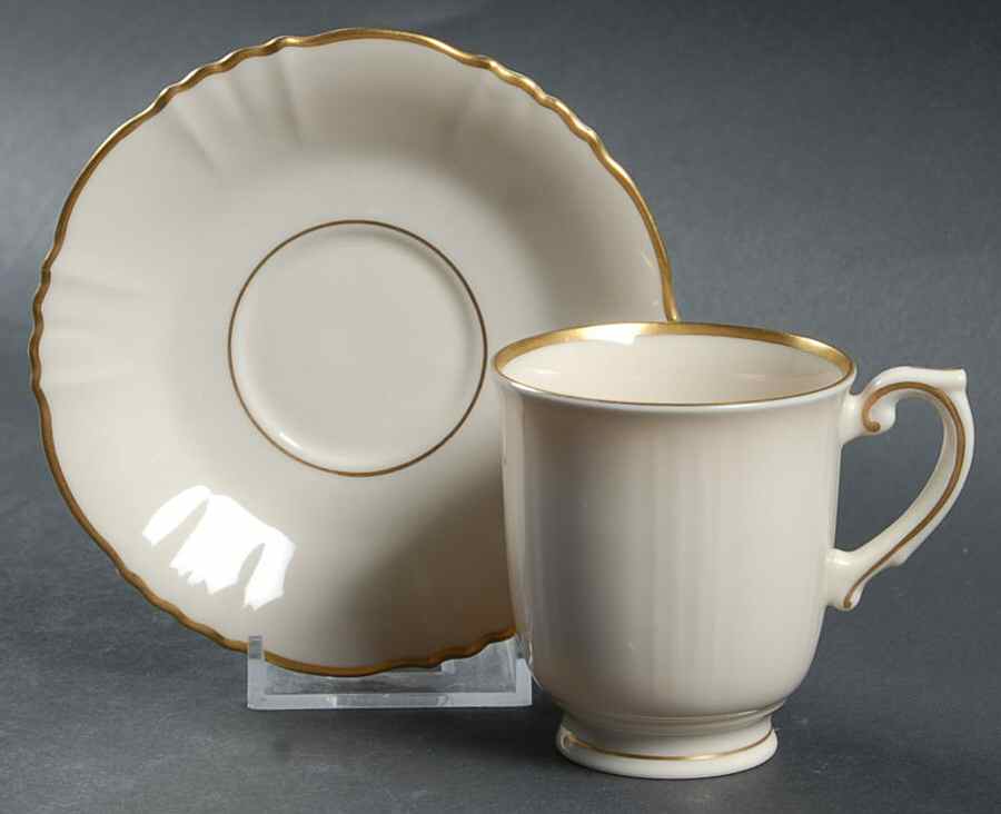 Brantley Footed Demitasse Cup & Saucer Set by Syracuse-1