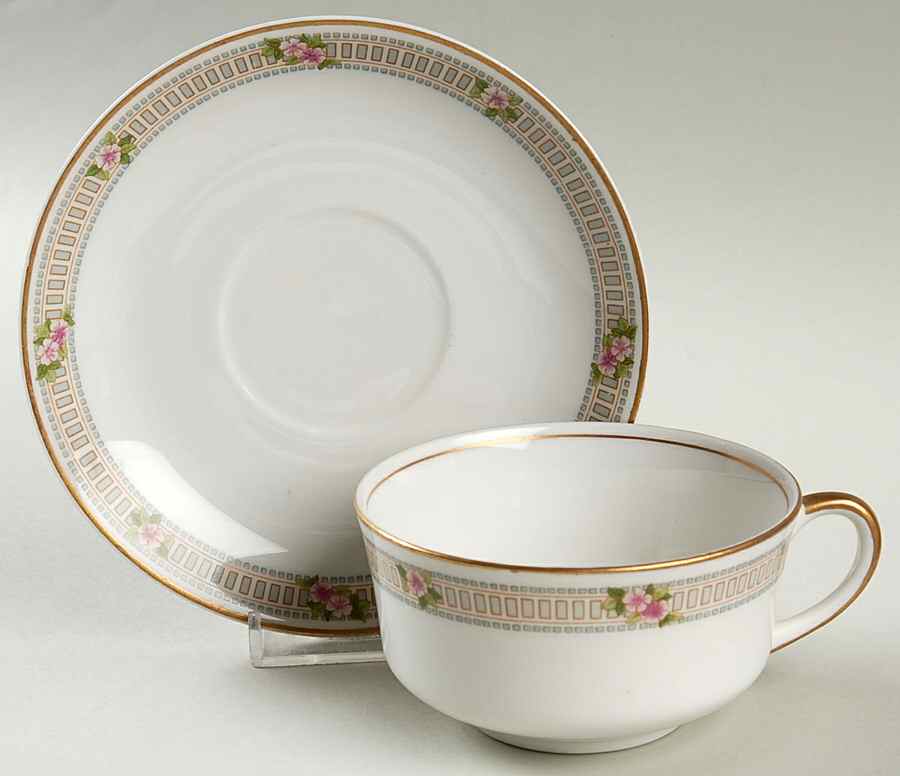 Brentwood Flat Cup & Saucer Set by Syracuse-1