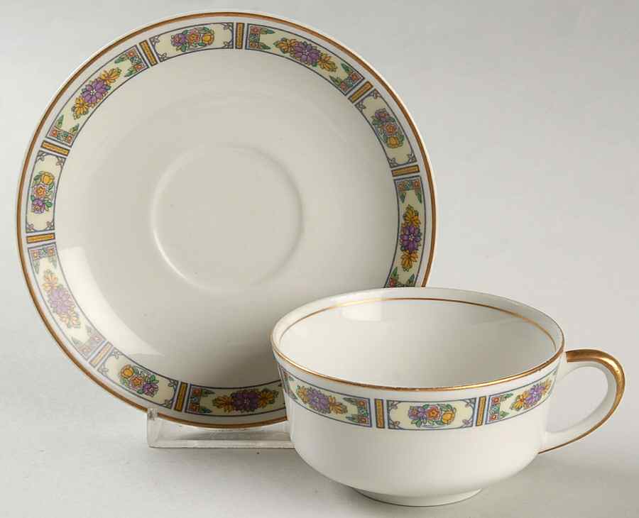 Brentwood Flat Cup & Saucer Set by Syracuse-1