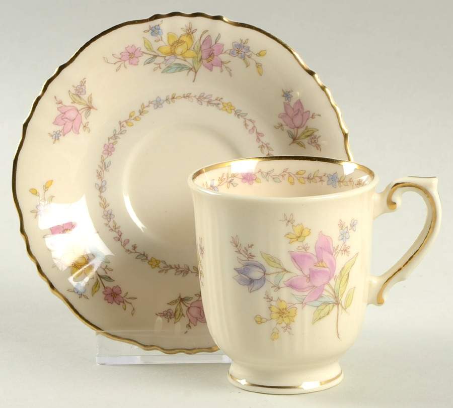 Briarcliff Footed Demitasse Cup & Saucer Set by Syracuse-1