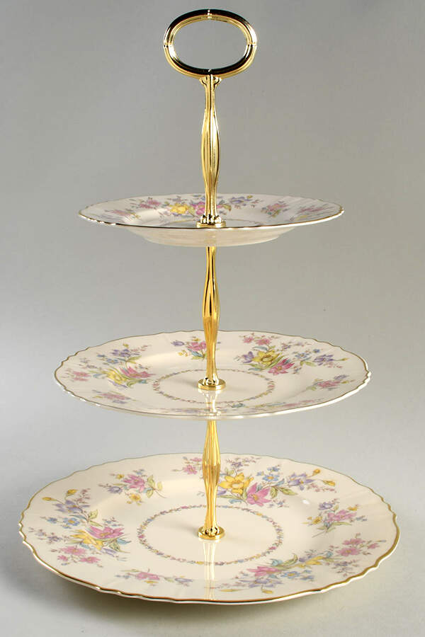 Briarcliff 13 7/8"-14 1/4" 3-Tiered Serving Tray(DP,SP,BB) HC by Syracuse-1
