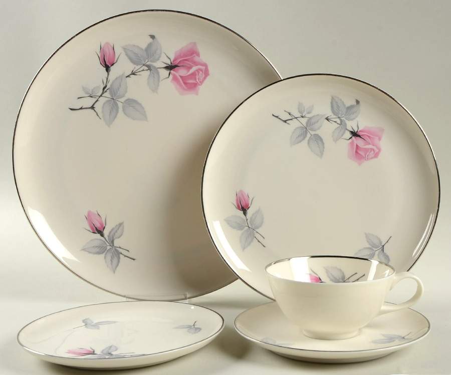 Bridal Rose 40 Piece Estate Set by Syracuse-1