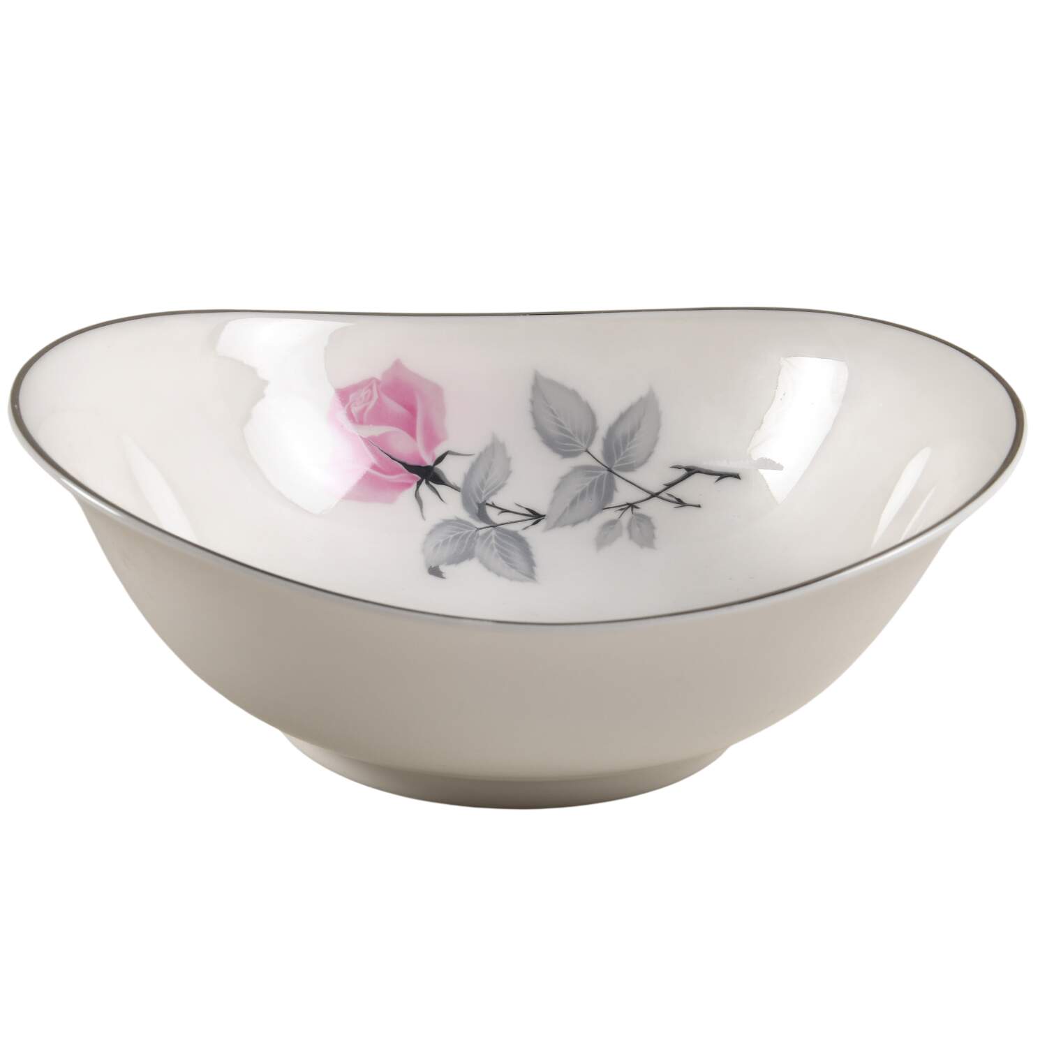 Bridal Rose 8" Oval Vegetable Bowl by Syracuse-1
