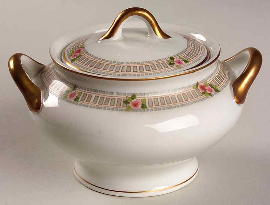 Briar Rose Sugar Bowl & Lid by Syracuse-1