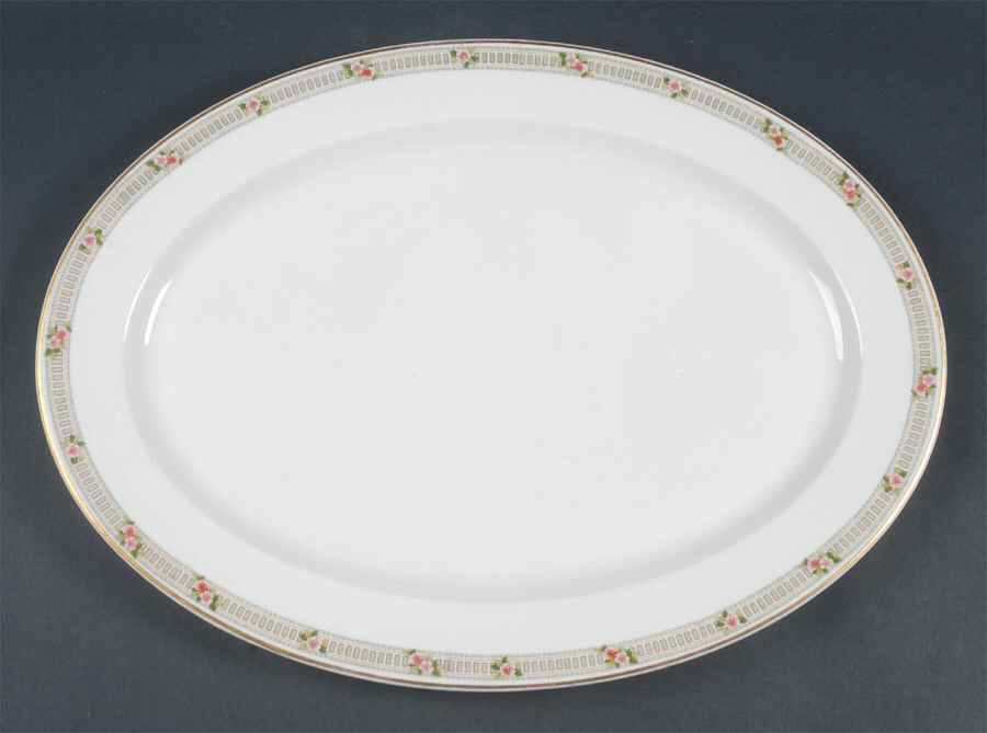 Briar Rose 16" Oval Serving Platter by Syracuse-1
