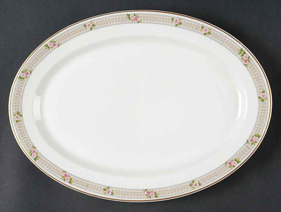 Briar Rose 12" Oval Serving Platter by Syracuse-1