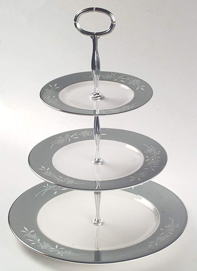 Candlelight 13 7/8"-14 1/4" 3-Tiered Serving Tray(DP,SP,BB) HC by Syracuse-1