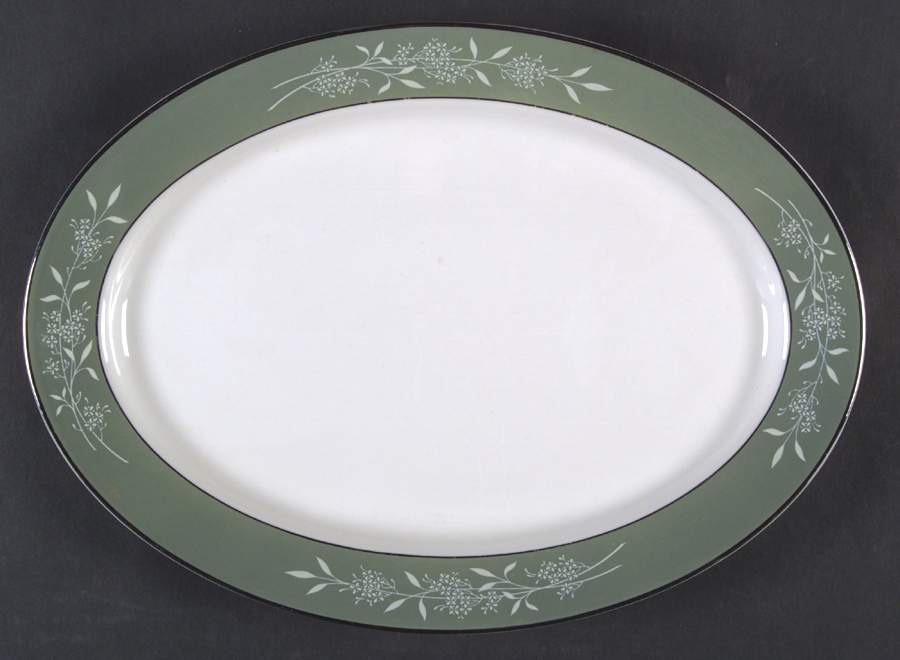 Candlelight 12" Oval Serving Platter by Syracuse-1