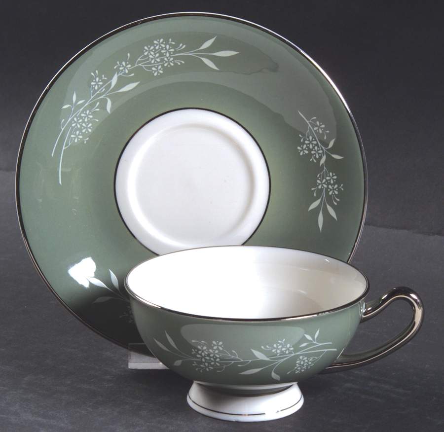Candlelight Footed Cup & Saucer Set by Syracuse-1