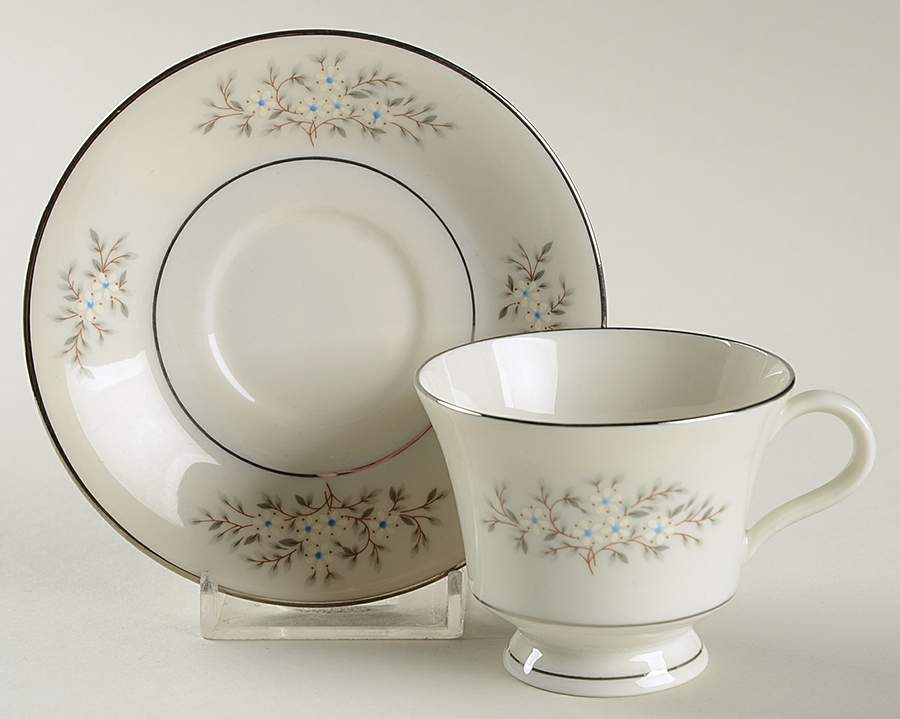 Canterbury Footed Demitasse Cup & Saucer Set by Syracuse-1