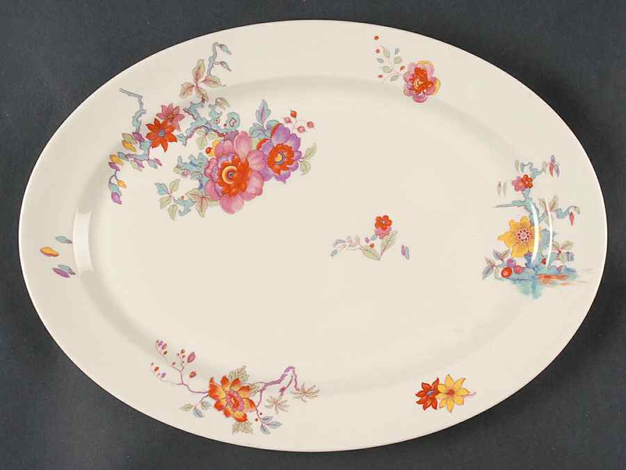 Cathay (No Trim) 12" Oval Serving Platter by Syracuse-1