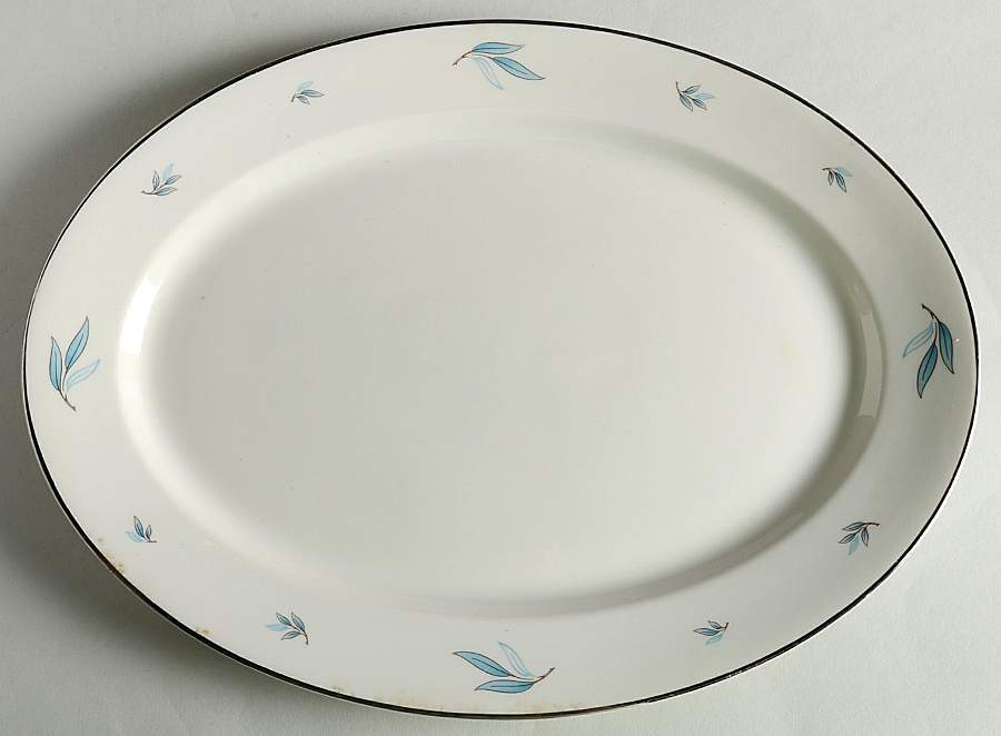 Celeste 14" Oval Serving Platter by Syracuse-1