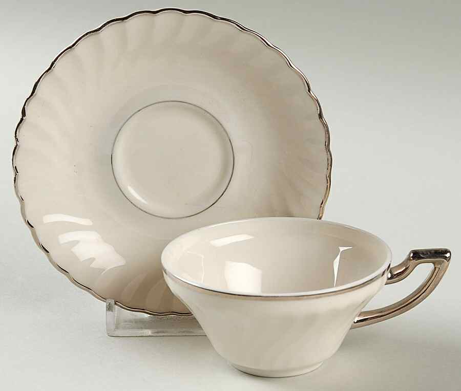 Charm Flat Demitasse Cup & Saucer Set by Syracuse-1
