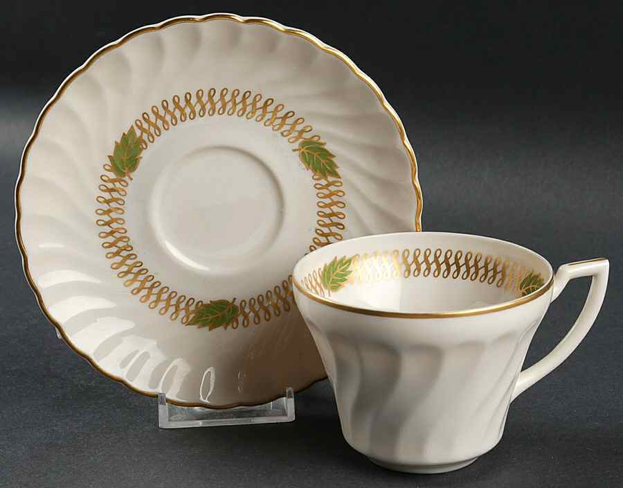 Champlain Flat Cup & Saucer Set by Syracuse-1