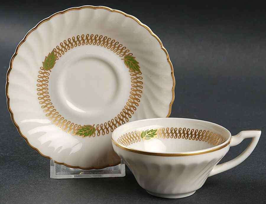 Champlain Flat Demitasse Cup & Saucer Set by Syracuse-1