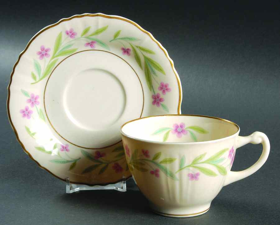 Chester Flat Cup & Saucer Set by Syracuse-1