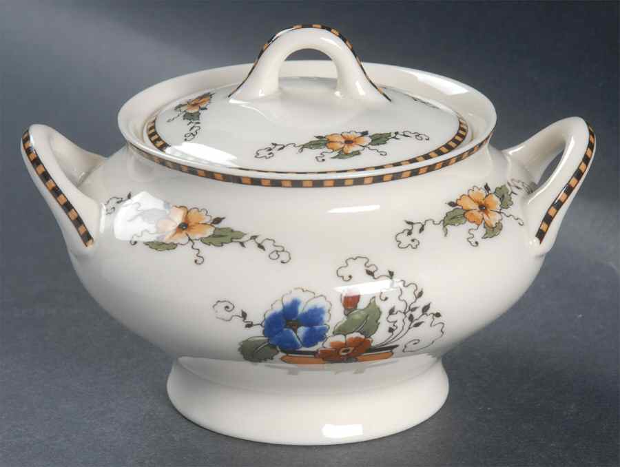 Chiquita Sugar Bowl & Lid by Syracuse-1