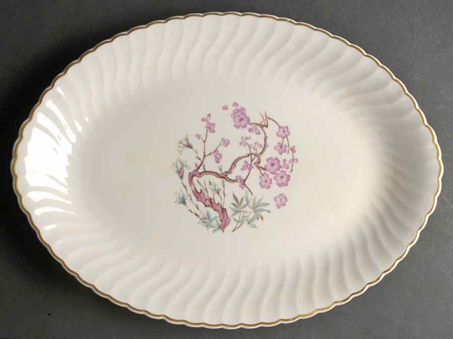 China Spring 16" Oval Serving Platter by Syracuse-1
