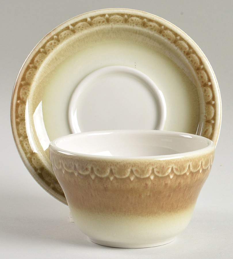 Cinnamon (Restaurant) Flat Bouillon Cup & Saucer by Syracuse-1