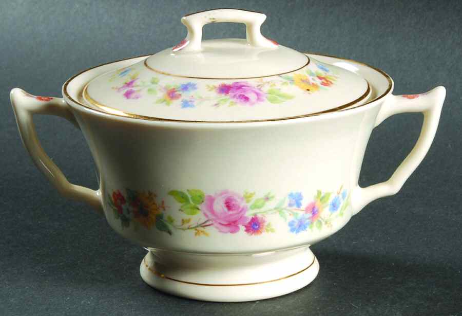 Cliftondale Sugar Bowl & Lid by Syracuse-1