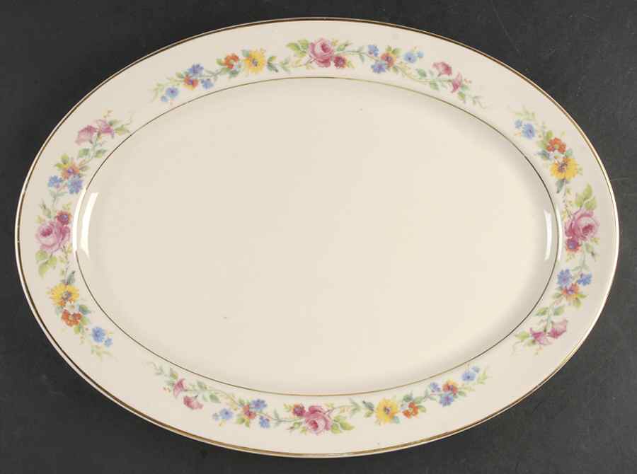 Cliftondale 16" Oval Serving Platter by Syracuse-1