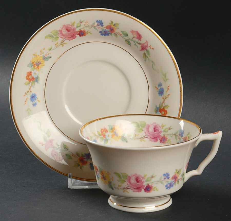 Cliftondale Footed Cup & Saucer Set by Syracuse-1