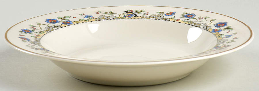 Cloisonne Rim Soup Bowl by Syracuse-1