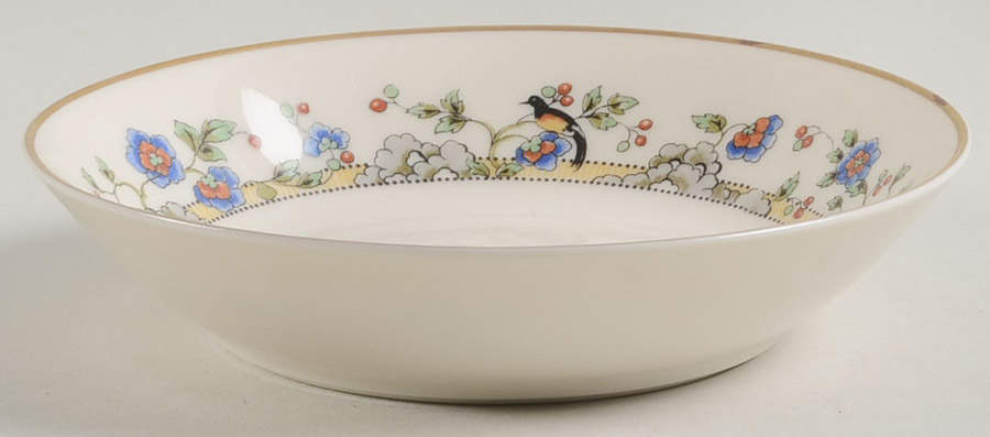 Cloisonne Fruit/Dessert (Sauce) Bowl by Syracuse-1