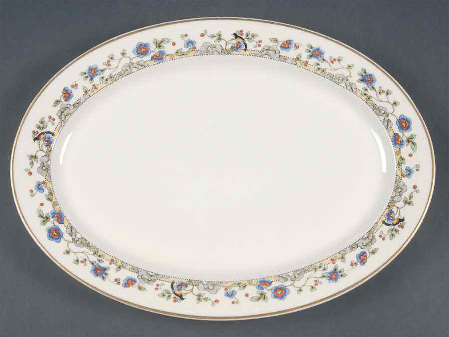 Cloisonne 12" Oval Serving Platter by Syracuse-1