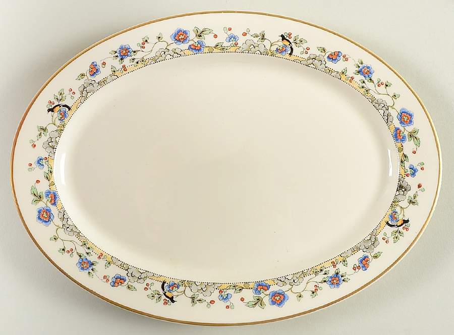 Cloisonne 10" Oval Serving Platter by Syracuse-1