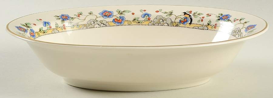 Cloisonne 10" Oval Vegetable Bowl by Syracuse-1