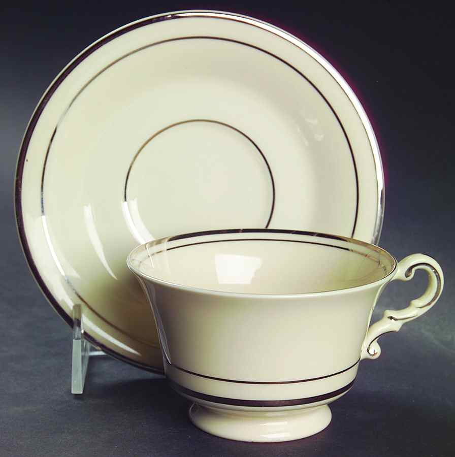 Columbia Footed Cup & Saucer Set by Syracuse-1