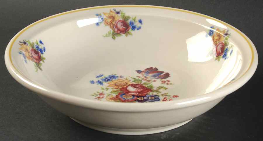 Colonial (Restaurant, Old Ivory) 8" Round Vegetable Bowl by Syracuse-1