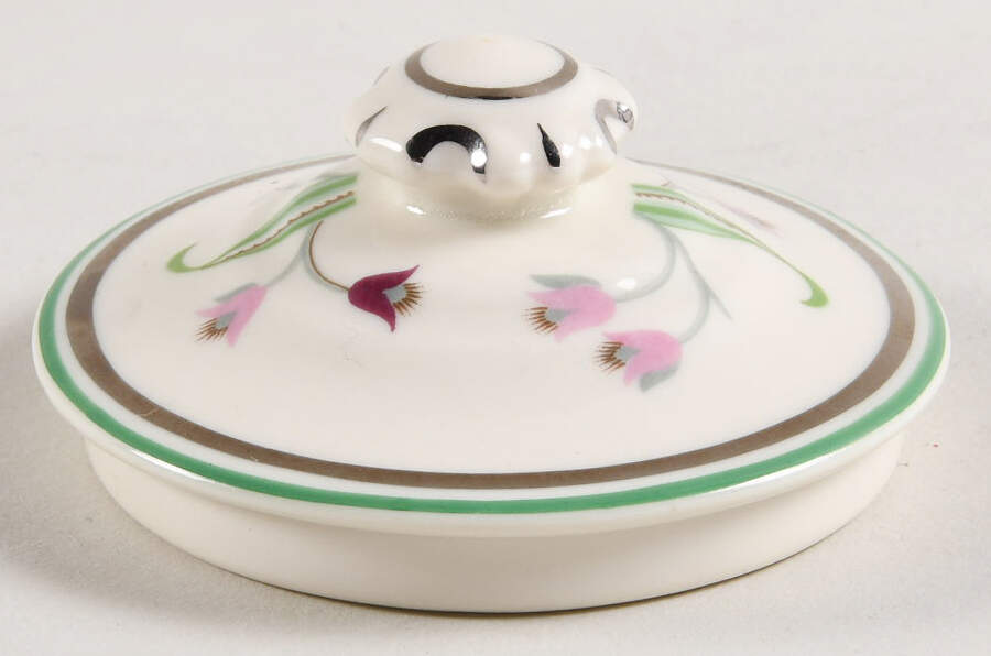 Coralbel (Virginia Shape, Platinum Trim) Lid for Sugar Bowl by Syracuse-1