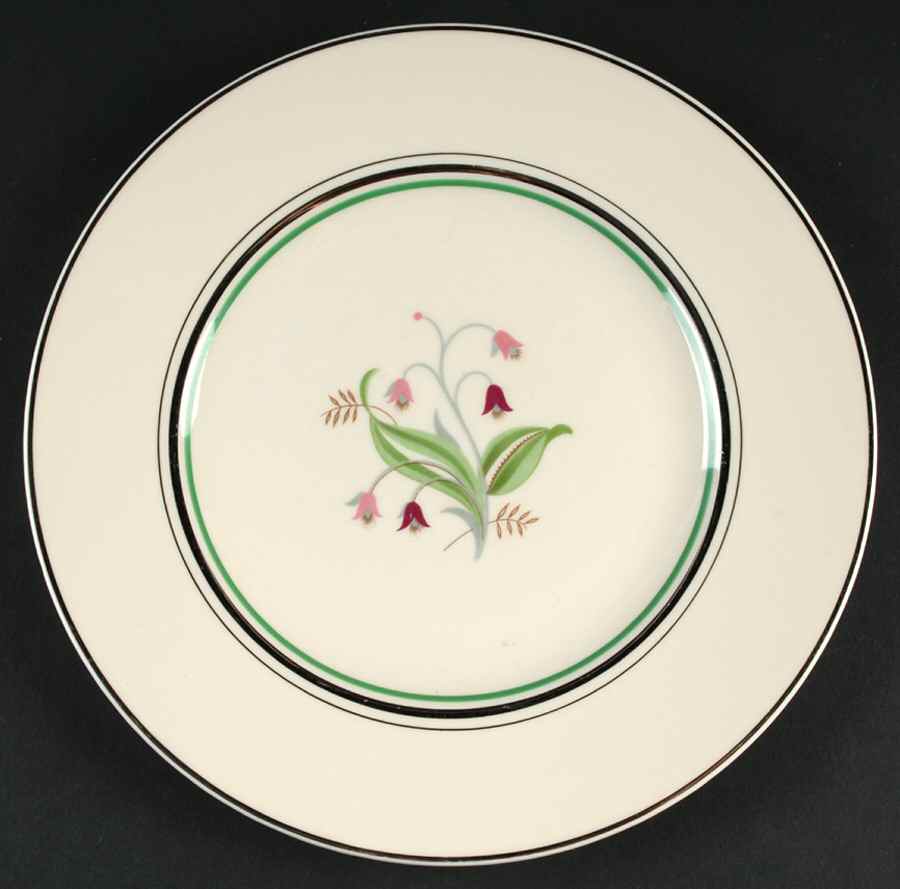 Coralbel (Virginia Shape, Platinum Trim) Luncheon Plate by Syracuse-1