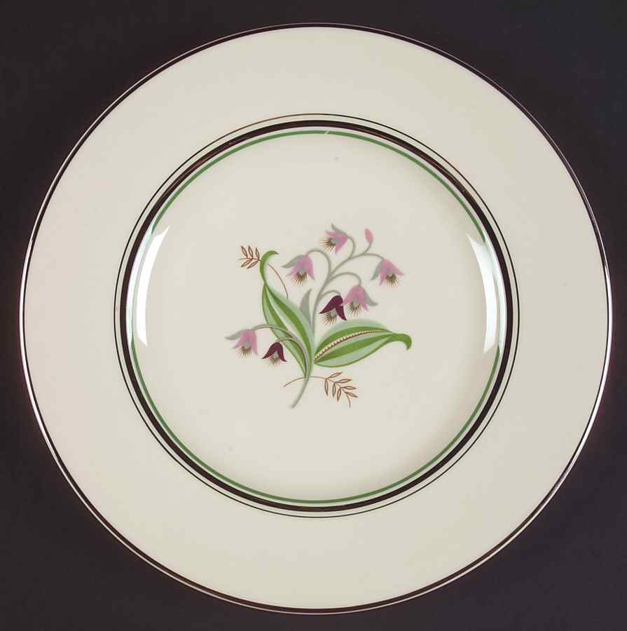 Coralbel (Virginia Shape, Platinum Trim) Large Dinner Plate by Syracuse-1