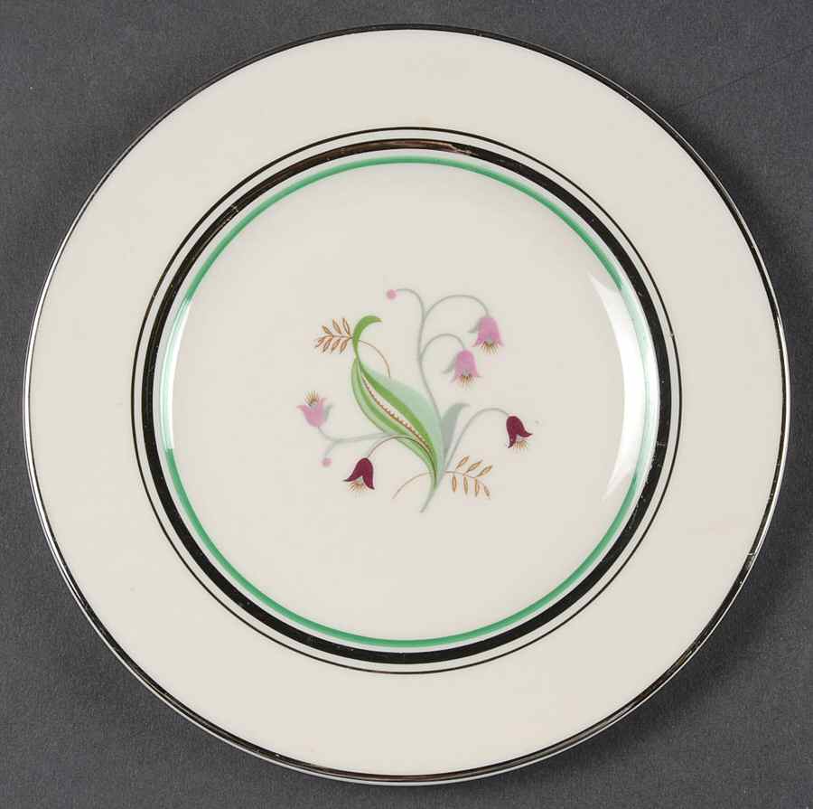 Coralbel (Virginia Shape, Platinum Trim) Bread & Butter Plate by Syracuse-1