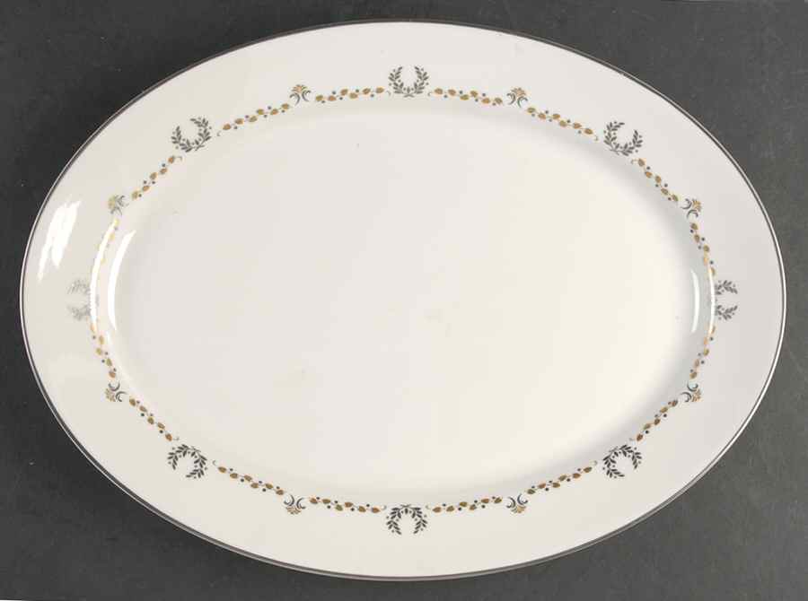 Coronation 14" Oval Serving Platter by Syracuse-1