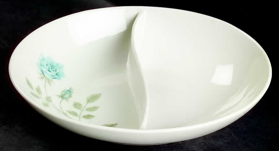Concord Rose 10" Oval Divided Vegetable Bowl by Syracuse-1