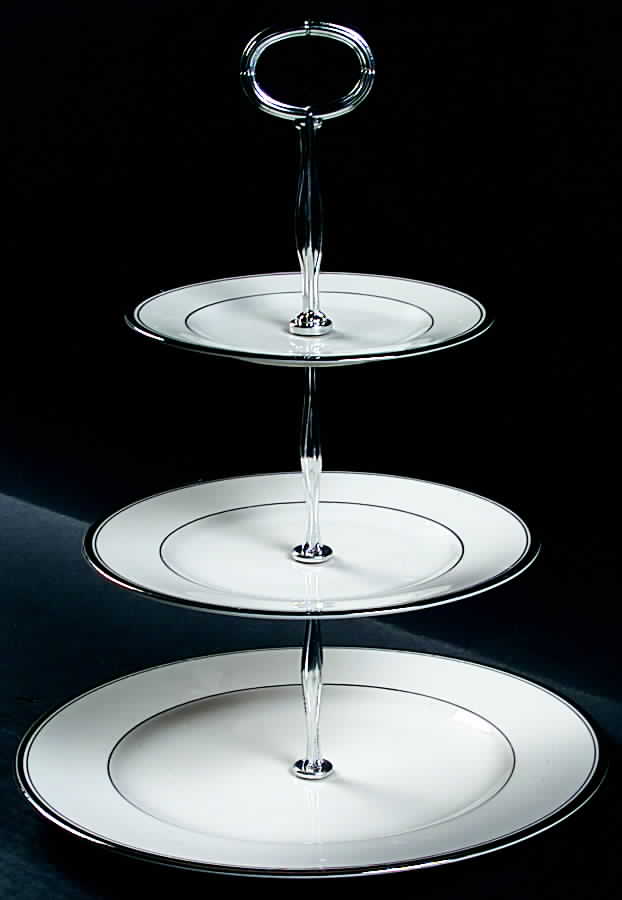 Countess 13 7/8"-14 1/4" 3-Tiered Serving Tray(DP,SP,BB) HC by Syracuse-1