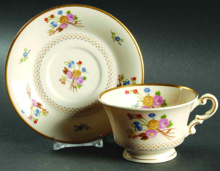 Coventry Footed Cup & Saucer Set by Syracuse-1