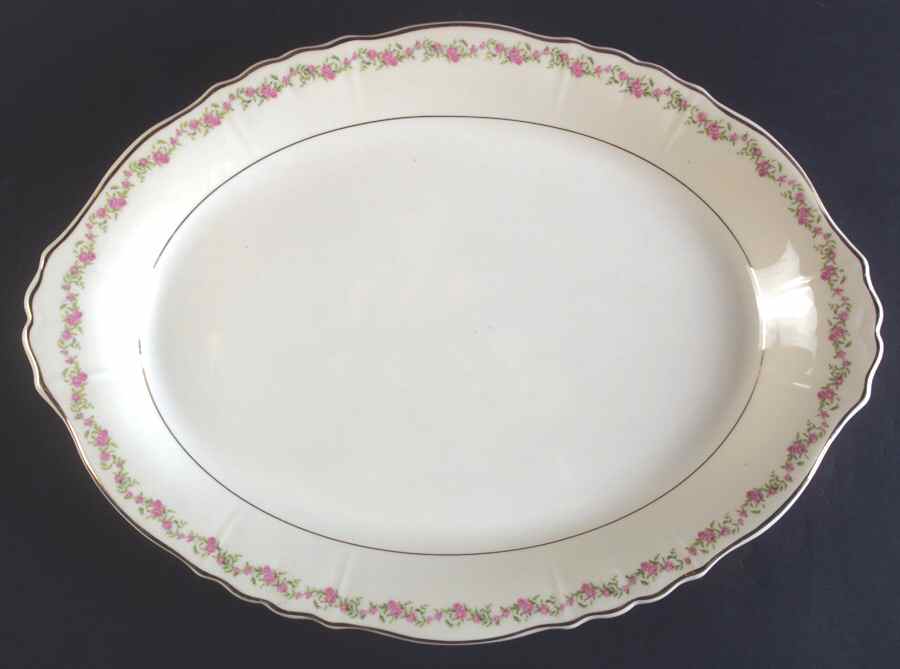 Cynthia 16" Oval Serving Platter by Syracuse-1
