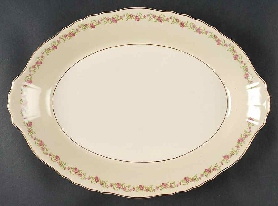 Cynthia 14" Oval Serving Platter by Syracuse-1
