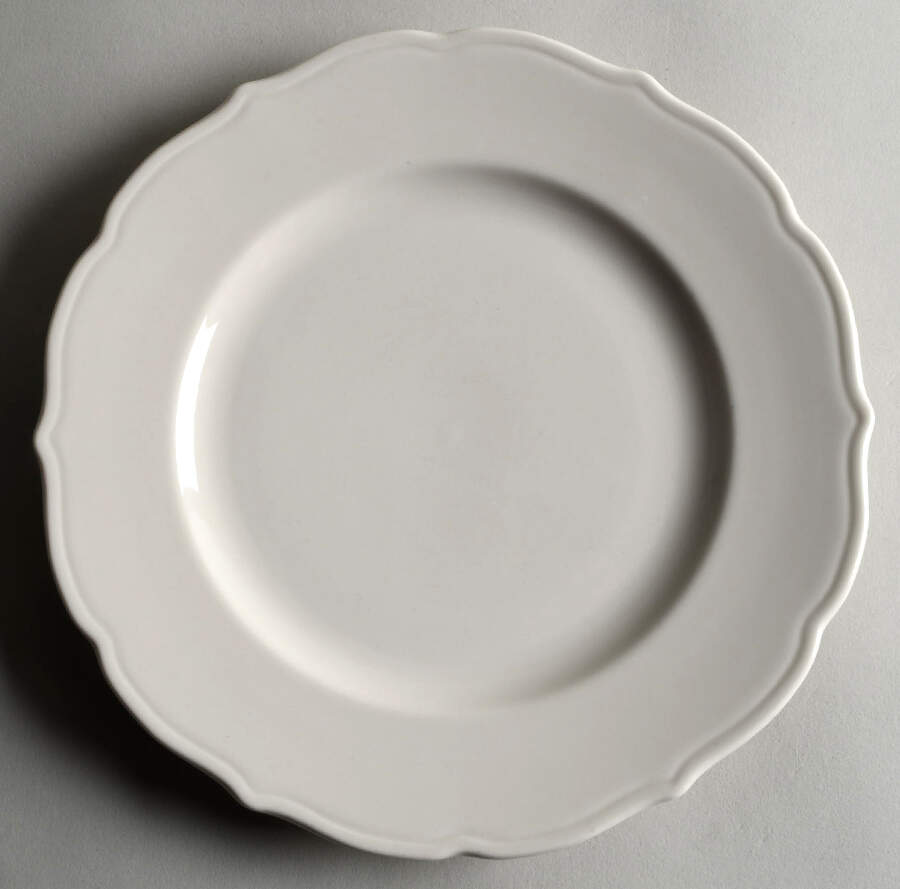 Dawn (Restaurant, All White) Dinner Plate by Syracuse-1