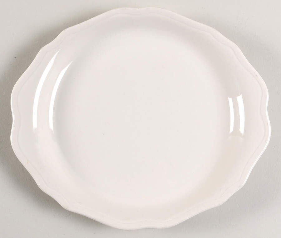 Dawn (Restaurant, All White) 9" Oblong Luncheon Plate by Syracuse-1
